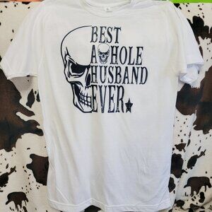 5 Pack Best Husband Ever Skull White Short Sleeve T-Shirt